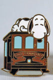 Snoopy San Francisco Cable Car Cloisonne Pin - RARE!