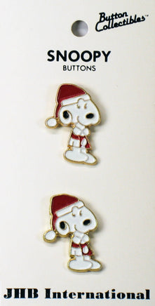 Snoopy Santa Metal Shirt Button Set - snoopn4pnuts.com