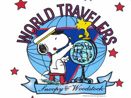 Snoopy Sleep Shirt or 3XL T-Shirt - World Traveler (New But Near Mint) - snoopn4pnuts.com