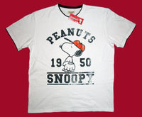 Snoopy Heavyweight T-Shirt With Colored Hems (Size Medium/Runs Big) - snoopn4pnuts.com
