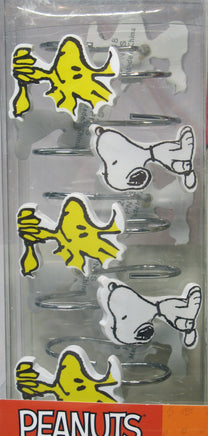 Peanuts Waterproof Shower Curtain and Decorative Metal Hooks (Hanger Rings) Set - snoopn4pnuts.com