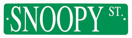 SNOOPY ST. (STREET) Metal Wall Sign - ON SALE! - snoopn4pnuts.com