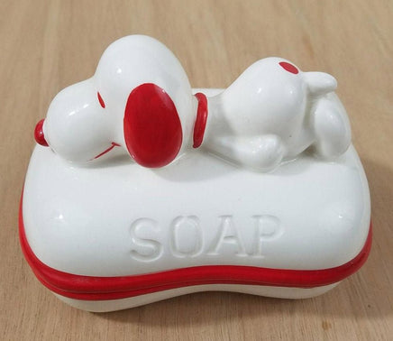 Snoopy Vintage 2 - Piece Ceramic Soap Dish Set - snoopn4pnuts.com