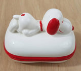 Snoopy Vintage 2-Piece Ceramic Soap Dish Set