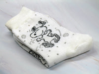 Happy Snoopy Crew Socks With Metallic Accents - snoopn4pnuts.com