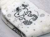 Happy Snoopy Crew Socks With Metallic Accents