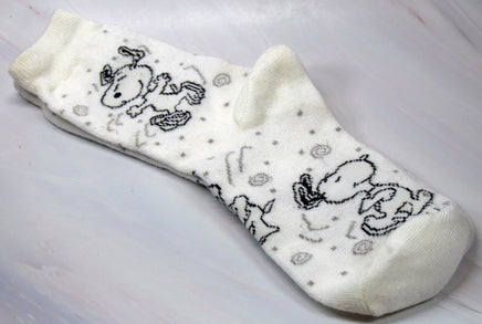 Happy Snoopy Crew Socks With Metallic Accents - snoopn4pnuts.com