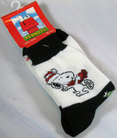 Snoopy Crew-Length Socks With Glitter Accents