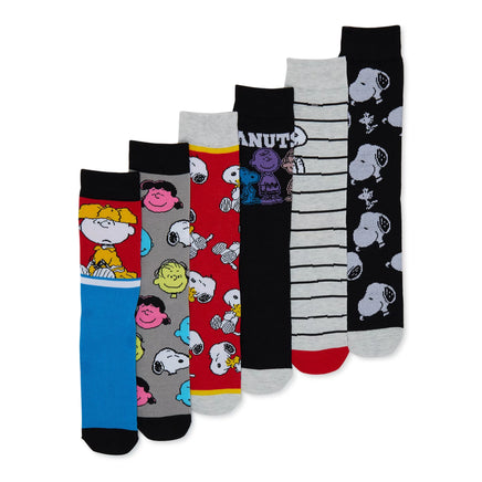 Men's Peanuts Crew Socks (6 Styles To Choose From) - snoopn4pnuts.com