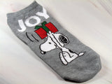 Snoopy No Show Socks With Glitter Details