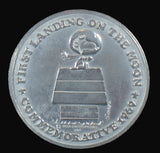 1969 Snoopy NASA Astronaut Silver-Plated Commemorative Coin