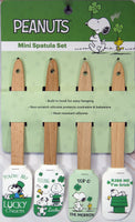 Snoopy St. Patrick's Day Irish Small Silicone Spatula With Wood Handle