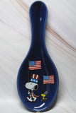 Snoopy Ceramic Spoon Rest - Uncle Sam Patriotic