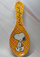 Snoopy Ceramic Spoon Rest - Grateful