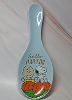 Snoopy Ceramic Spoon Rest - Hello Pumpkin!