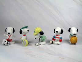 Snoopy Sports Miniature Porcelain Figurine - snoopn4pnuts.com