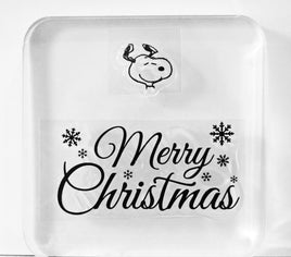 Peanuts Christmas Series 2-Piece Clear Vinyl Stamps On Thick Acrylic Block - Merry Christmas (Same Pliability As Rubber!) (Copy)