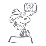 Snoopy Vintage Rubber Stamp With Wood Handle - Fine and Dandy
