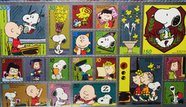 Peanuts Postage Stamp - Style Metallic Stickers - RARE! - snoopn4pnuts.com