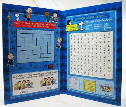 Peanuts Dorney Park Sticker and Activity Book - snoopn4pnuts.com