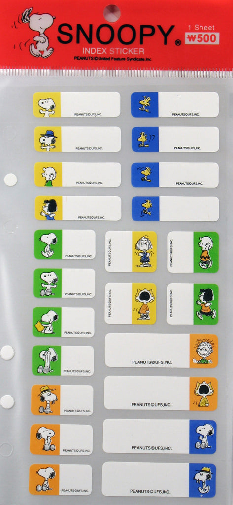 Labels Designs Snoopy Snoopy Index (Labeling) Stickers | snoopn4pnuts.com