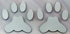 Paw Prints Reflective Vinyl Die - Cut Vinyl Decal - Headlights Make Them Light Up! - snoopn4pnuts.com