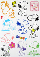 Snoopy Glossy Vinyl Sticker Set - Great For Scrapbooking!