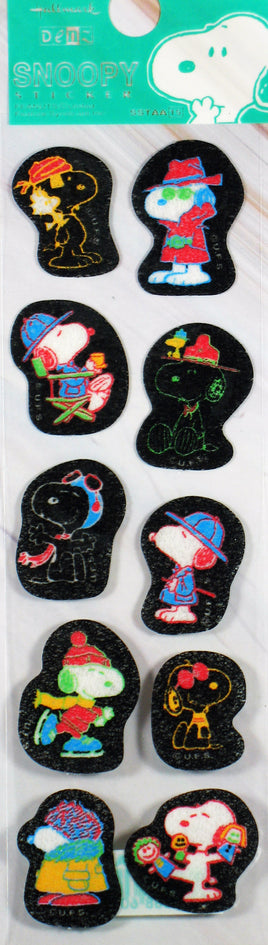 Peanuts Textured Stickers - Snoopy Personas - snoopn4pnuts.com