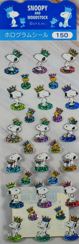 Snoopy Mini Metallic and Holographic Stickers - snoopn4pnuts.com