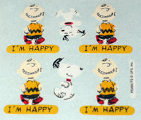 Peanuts Stickermagic Glossy Sticker Sheet - Great For Scrapbooking!