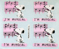 Peanuts Stickermagic Glossy Sticker Sheet - Great For Scrapbooking!