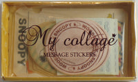 Snoopy Message Sticker Set - "My Collage" - snoopn4pnuts.com