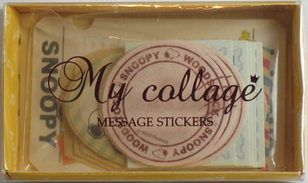 Snoopy Message Sticker Set - "My Collage" - snoopn4pnuts.com