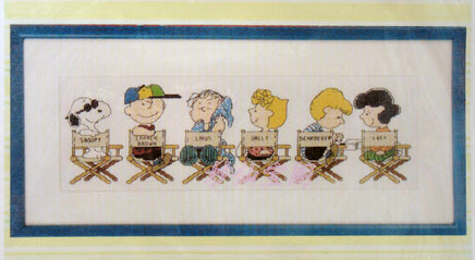 Peanuts Gang Counted Cross Stitch Kit - "Movie Stars" - snoopn4pnuts.com
