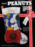 Peanuts Vintage Jeweled Christmas Stocking Kit - "My List"