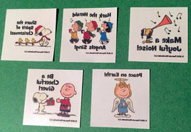 Peanuts Christmas Holiday Inspirational Temporary Tattoos Set (Safe and Non - Toxic) - snoopn4pnuts.com