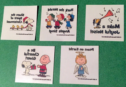 Peanuts Christmas Holiday Inspirational Temporary Tattoos Set (Safe and Non - Toxic) - snoopn4pnuts.com