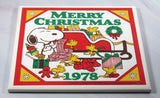 1978 Peanuts Vintage Stoneware Collector Tile