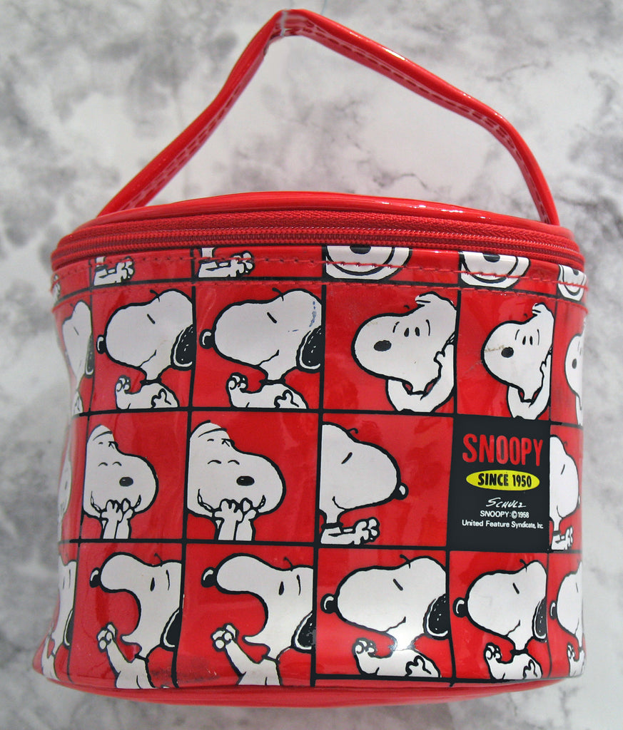 Snoopy Vintage Glossy Vinyl Bag (Great For travelling!)