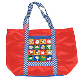 Peanuts Gang Large Nylon and Vinyl Tote Bag - snoopn4pnuts.com
