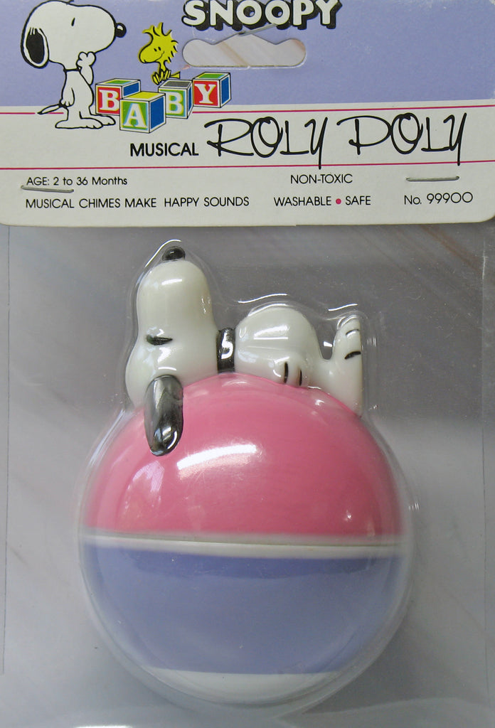 Snoopy Roly Poly Musical/Rattle Toy - Nice Musical Chimes Sound!