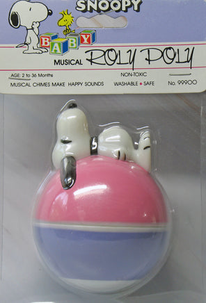 Snoopy Roly Poly Musical/Rattle Toy - Nice Musical Chimes Sound! - snoopn4pnuts.com