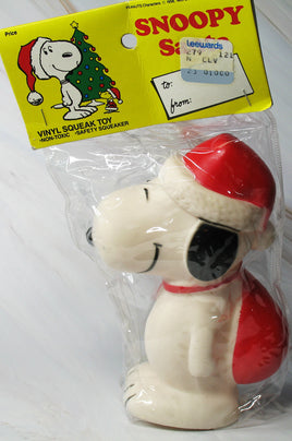 Snoopy Santa Vintage Squeeze Toy - snoopn4pnuts.com
