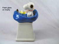 Charlie Brown and Snoopy Vintage Ceramic Trophy - Friendship (Uneven Paint Finish/NOT Scratched) - snoopn4pnuts.com