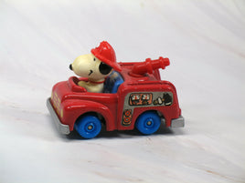 Snoopy Chunky Die - Cast Car - Fire Truck (Near Mint) - snoopn4pnuts.com