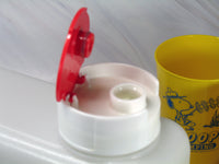 Beagle Scout Snoopy Vintage Water Bottle (Container) With Two Cups - Rare! GREAT FOR CAMPING AND TRAVELING! - snoopn4pnuts.com