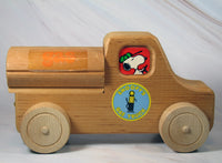Snoopy Vintage Wooden Gas Truck - snoopn4pnuts.com