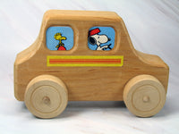 Snoopy Vintage Wooden Taxi - snoopn4pnuts.com