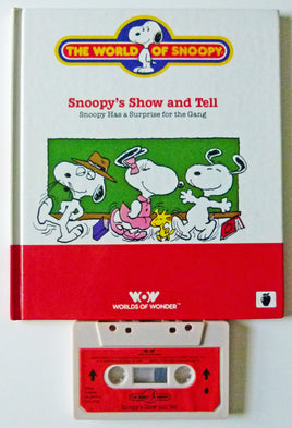 Worlds Of Wonder Snoopy Book And Tape Set - Snoopy's Show and Tell  (NEAR MINT)