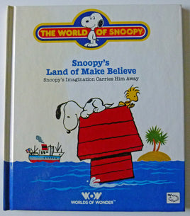Worlds Of Wonder Snoopy Book And Tape Set - Snoopy's Land of Make Believe (*Book Only - No Tape Included) - NEAR MINT